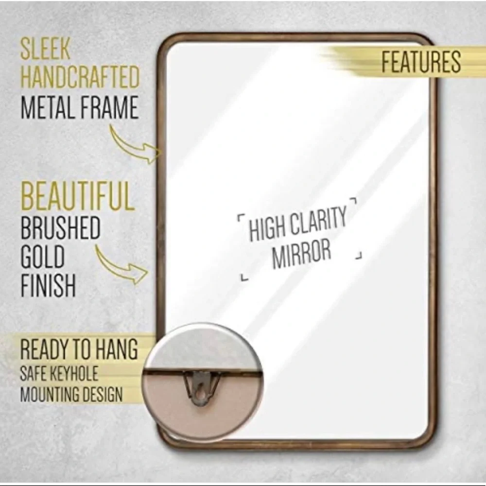 Rectangle Mirror Rustic 20” x 30”